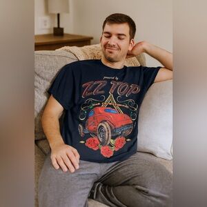 ZZ Top Shirt 2015 Tour T-shirt - Classic Car T-Shirt - M‎